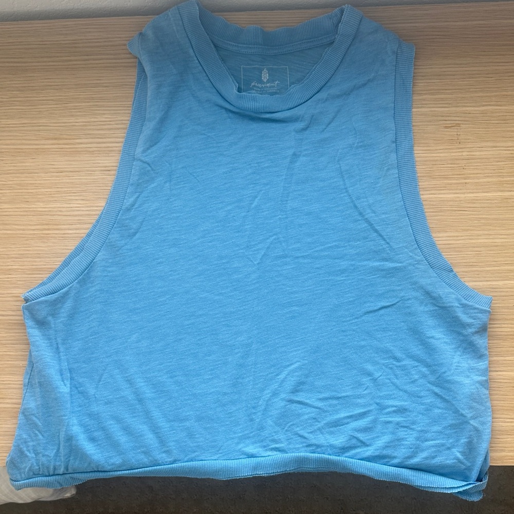 FP Movement by Free People Sky Blue Muscle Tee